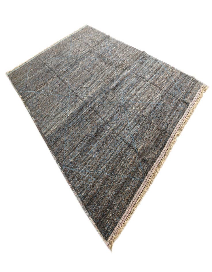 Detail image of 8' 10 x 12' 9  Hand Knotted Moroccan Wool Rug