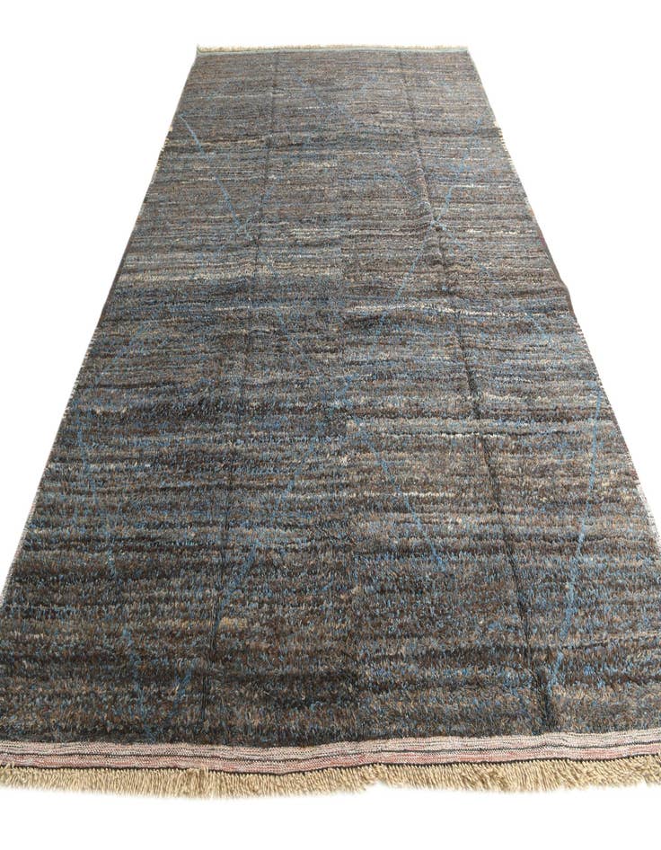 Detail image of 8' 10 x 12' 9  Hand Knotted Moroccan Wool Rug