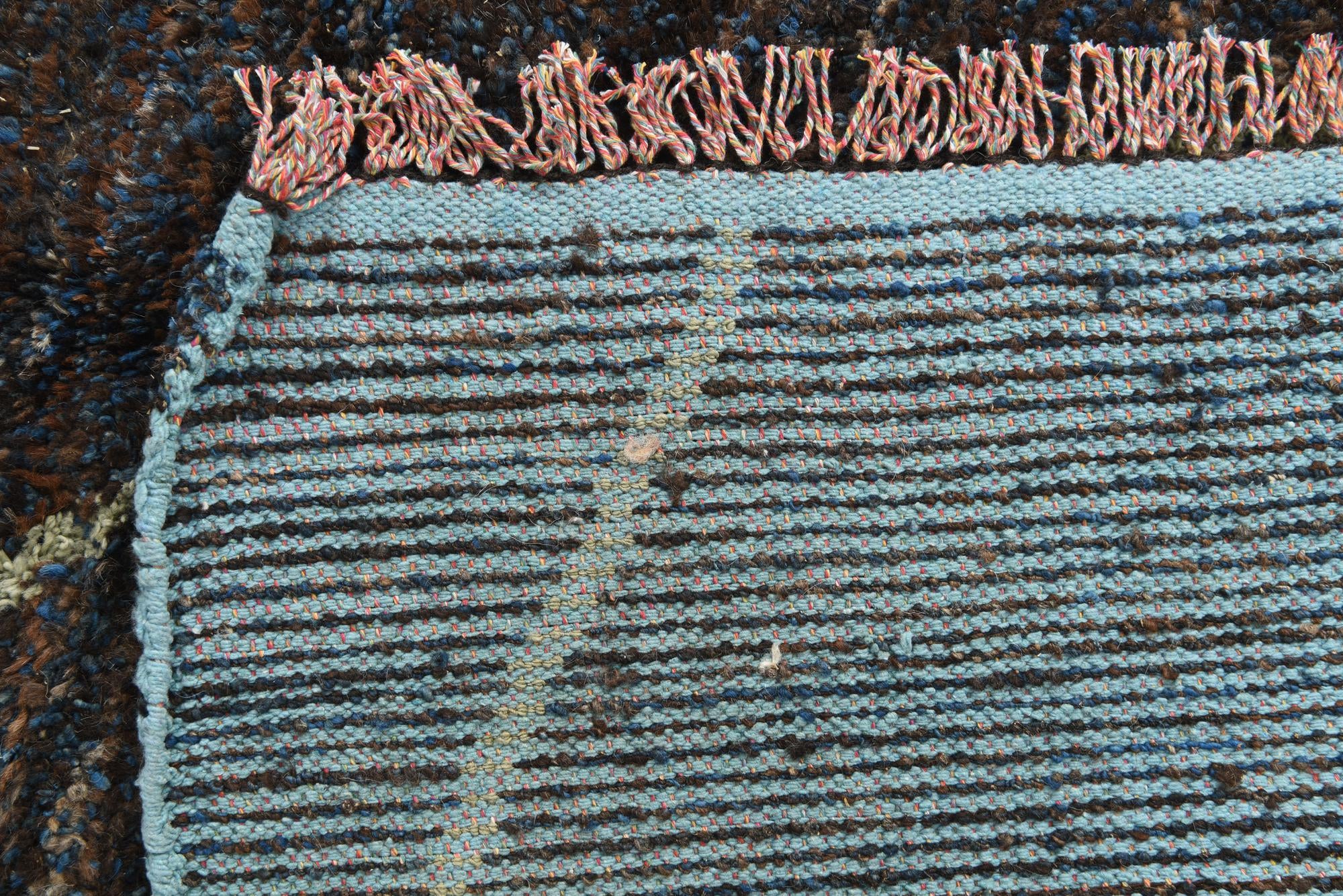 8' x 10' 4 Hand Knotted Moroccan Wool Rug