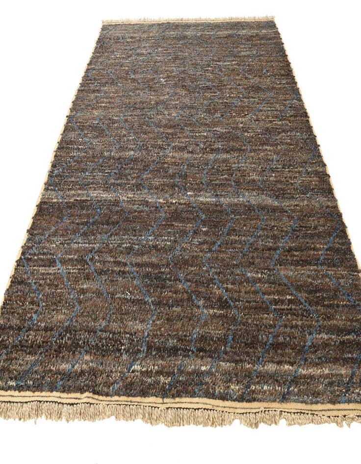 Detail image of 8' 5 x 10' 9  Hand Knotted Moroccan Wool Rug