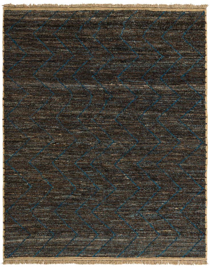 Detail image of 8' 5 x 10' 9 Hand Knotted Moroccan Wool Rug