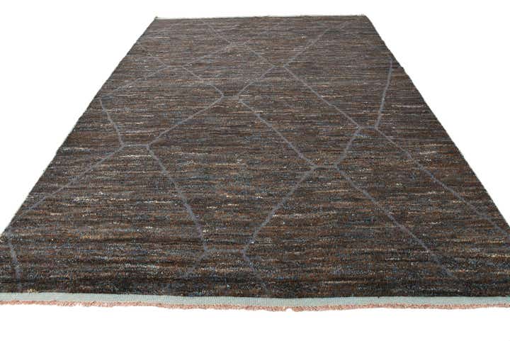 8' 10 x 12' 8 Hand Knotted Moroccan Wool Rug