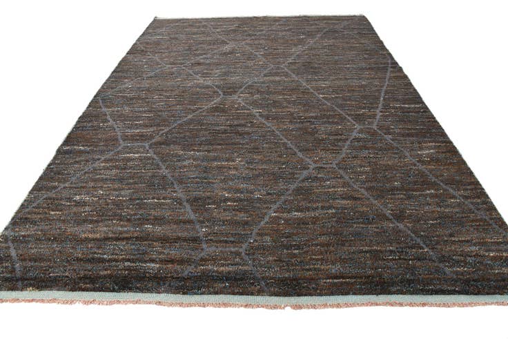 Detail image of 8' 10 x 12' 8 Hand Knotted Moroccan Wool Rug