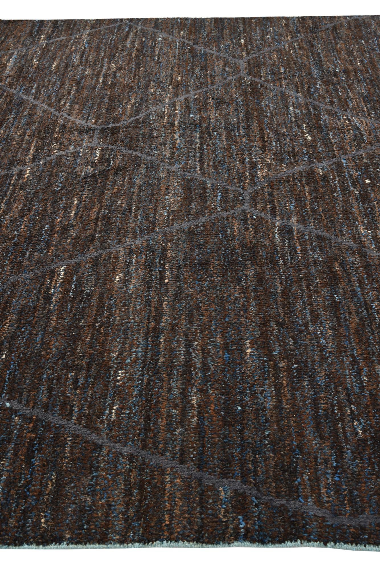 8' 10 x 12' 8 Hand Knotted Moroccan Wool Rug