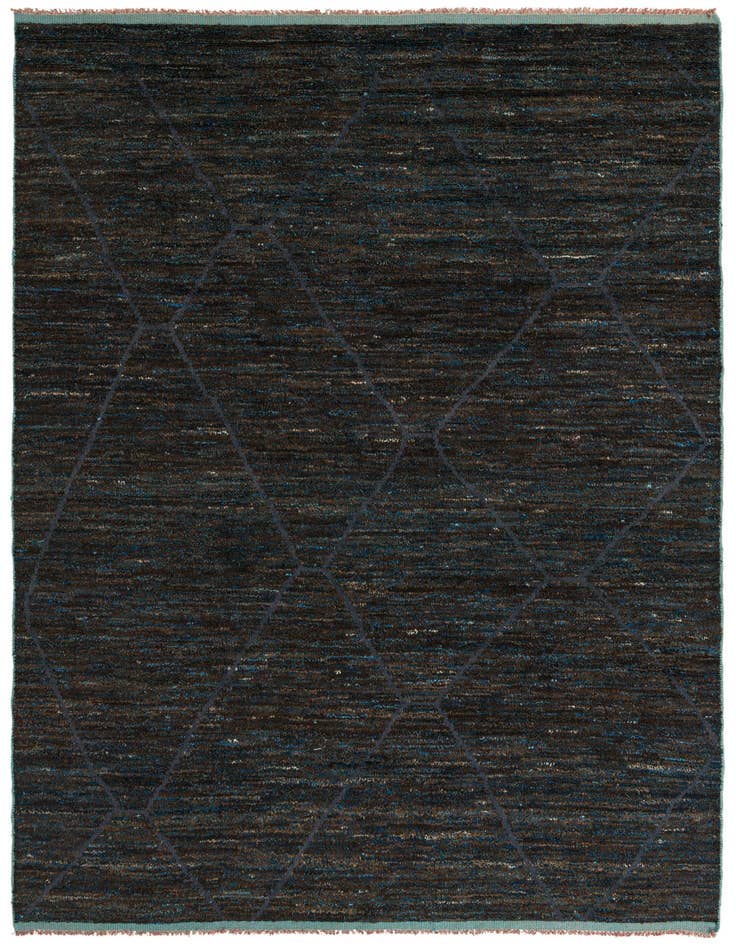 Detail image of 8' 10 x 12' 8 Hand Knotted Moroccan Wool Rug
