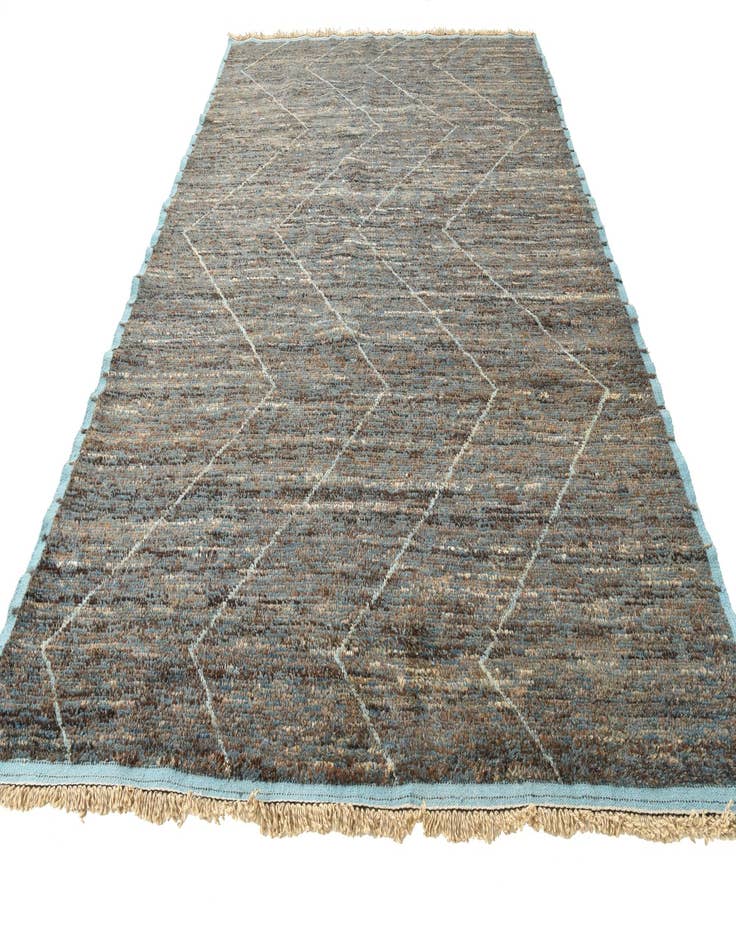 Detail image of 8' 9 x 12' 7  Hand Knotted Moroccan Wool Rug