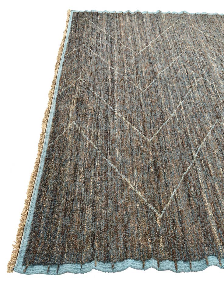Detail image of 8' 9 x 12' 7  Hand Knotted Moroccan Wool Rug