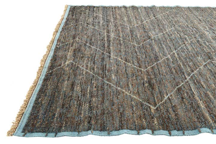 8' 9 x 12' 7 Hand Knotted Moroccan Wool Rug
