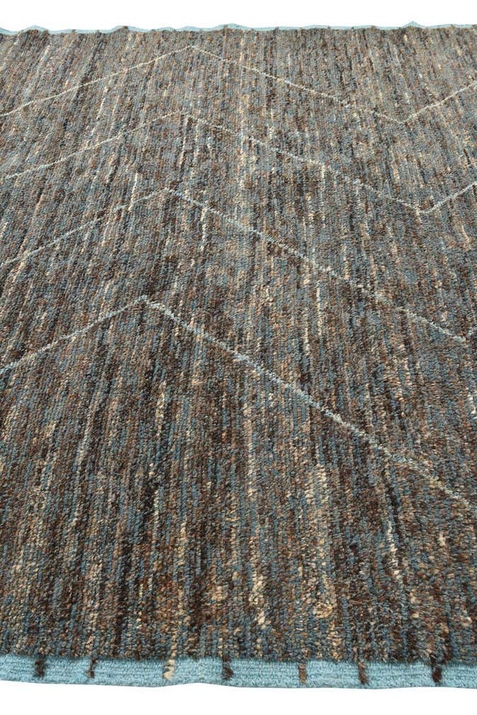 8' 9 x 12' 7 Hand Knotted Moroccan Wool Rug