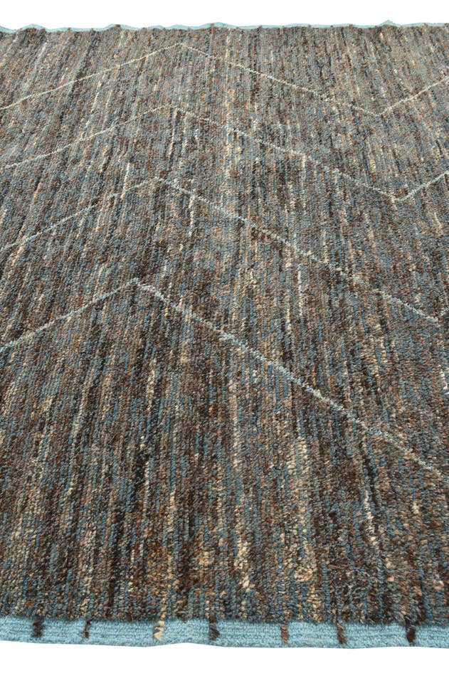 Detail image of 8' 9 x 12' 7 Hand Knotted Moroccan Wool Rug