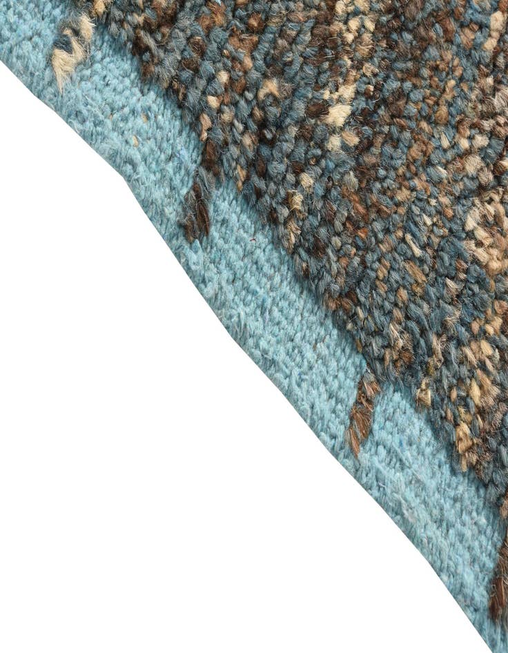 Detail image of 8' 9 x 12' 7  Hand Knotted Moroccan Wool Rug