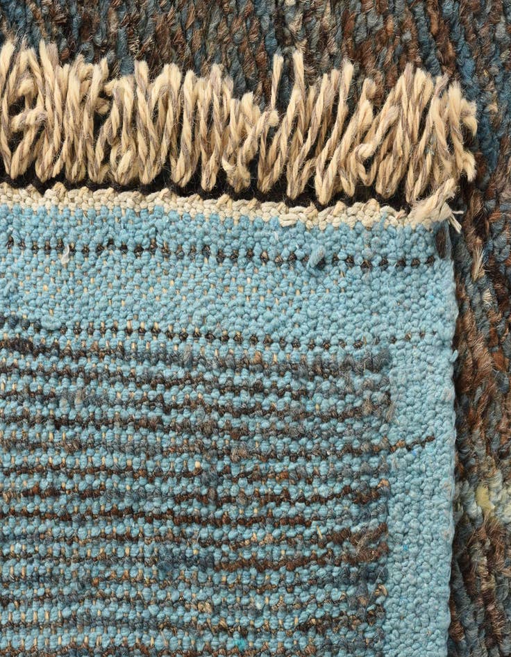 Detail image of 8' 9 x 12' 7  Hand Knotted Moroccan Wool Rug