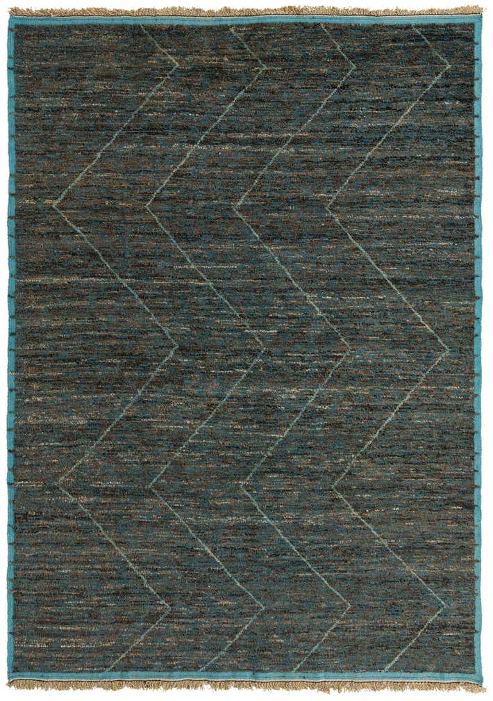 8' 9 x 12' 7 Hand Knotted Moroccan Wool Rug