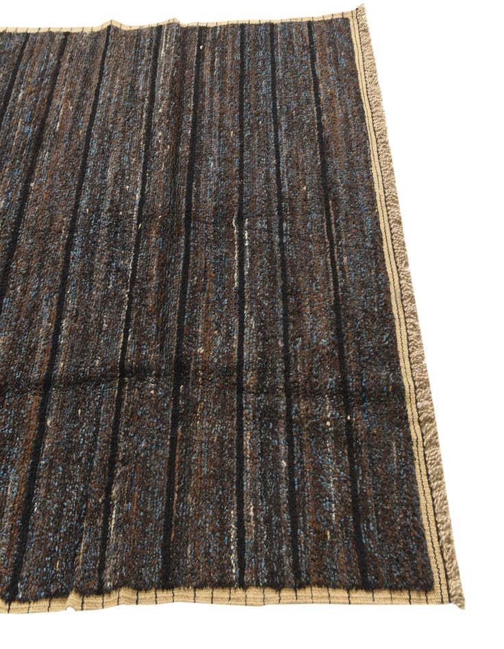 Detail image of 5' x 9'  Hand Knotted Moroccan Wool Rug