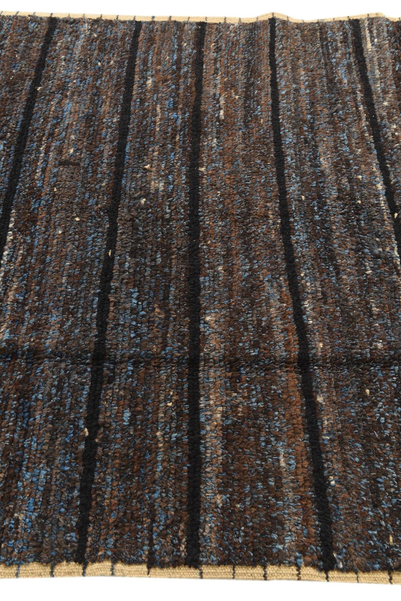 5' x 9' Hand Knotted Moroccan Wool Rug
