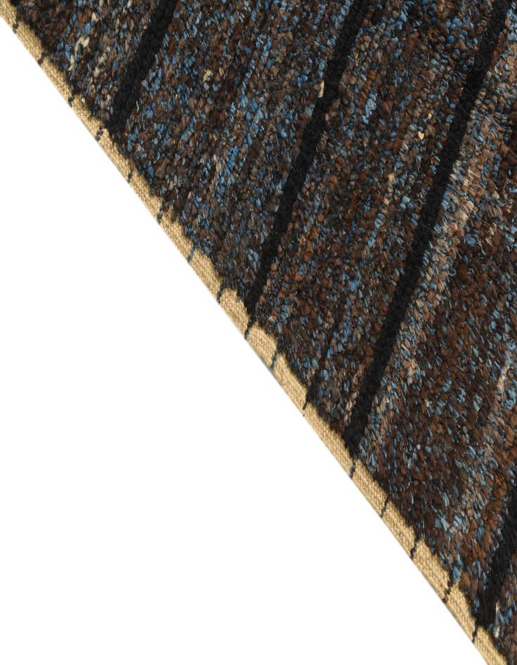 Detail image of 5' x 9'  Hand Knotted Moroccan Wool Rug