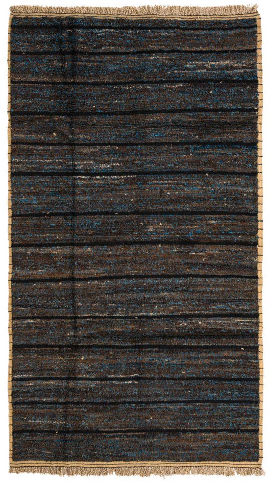 Detail image of 5' x 9' Hand Knotted Moroccan Wool Rug