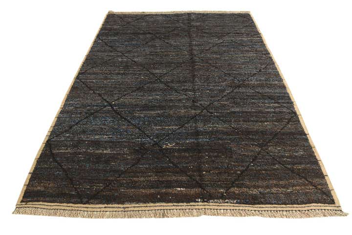 6' 6 x 9' 1 Hand Knotted Moroccan Wool Rug