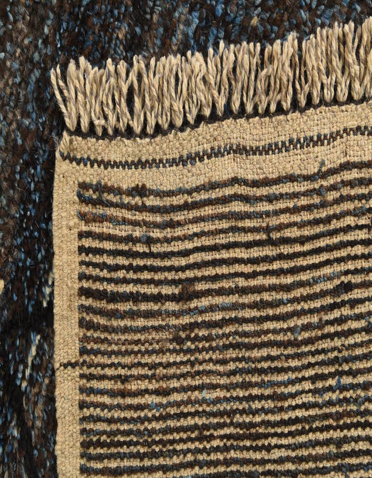 Detail image of 6' 6 x 9' 1  Hand Knotted Moroccan Wool Rug