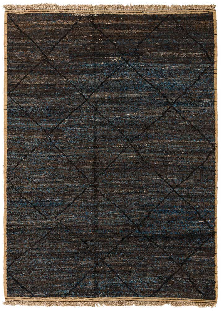 6' 6 x 9' 1 Hand Knotted Moroccan Wool Rug