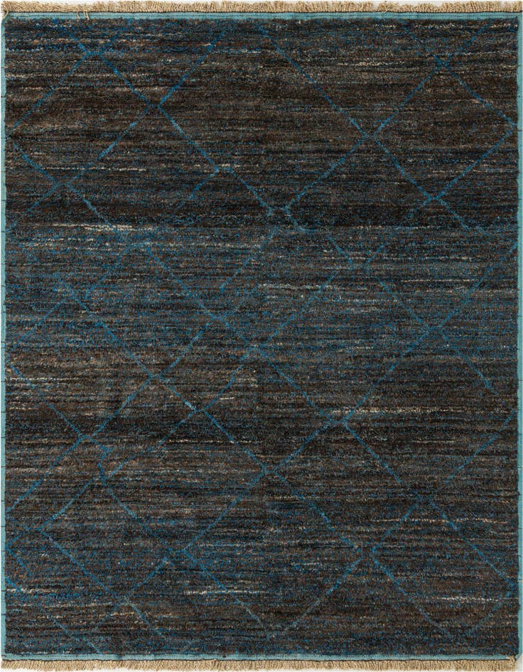 Detail image of 7' 10 x 10' 4 Hand Knotted Moroccan Wool Rug