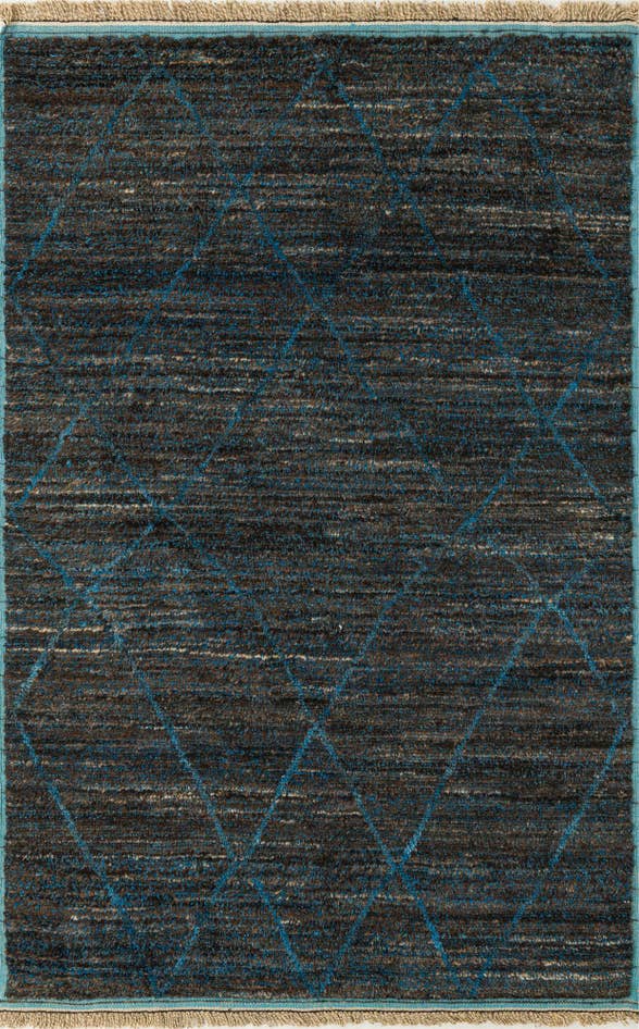 Detail image of 6' x 9' 4 Hand Knotted Moroccan Wool Rug