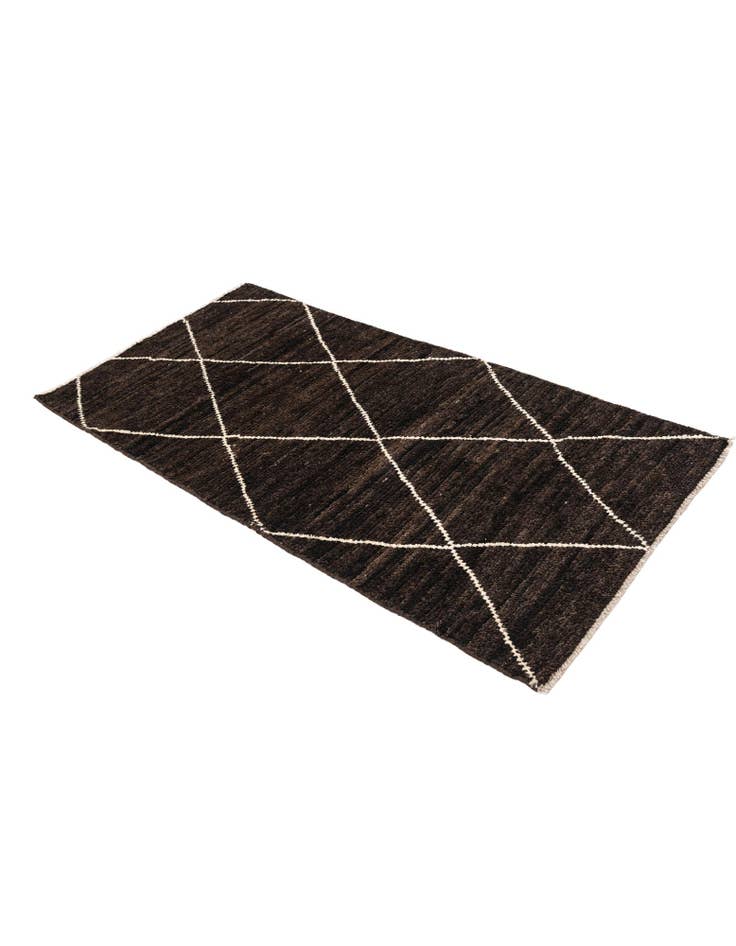 Detail image of 2' 9 x 5' 7 Hand Knotted Moroccan Wool Rug