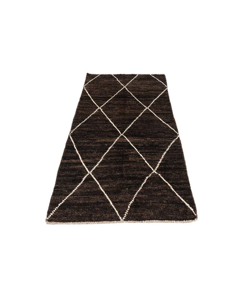 Detail image of 2' 9 x 5' 7 Hand Knotted Moroccan Wool Rug