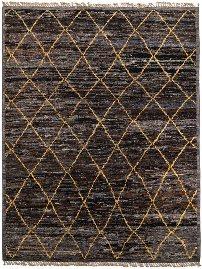 Detail image of 8' 6 x 11' 3 Hand Knotted Moroccan Wool Rug