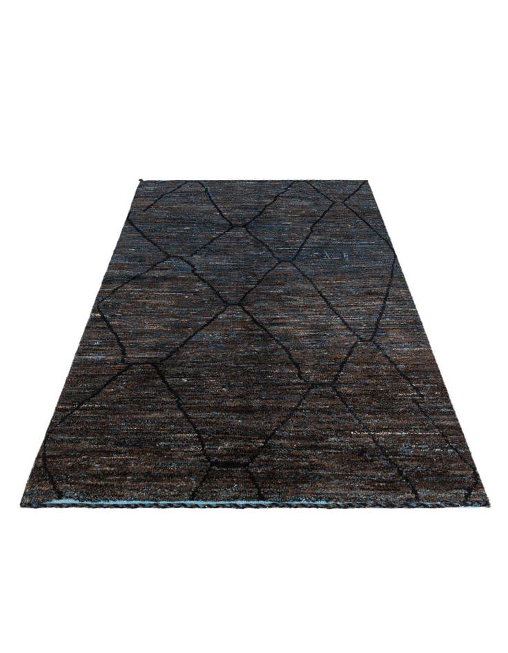 Detail image of 6' 1 x 9' 1 Hand Knotted Moroccan Wool Rug