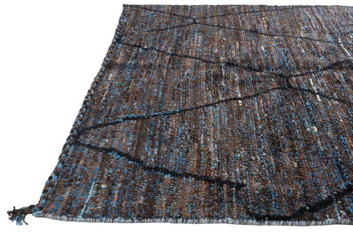 6' 1 x 9' 1 Hand Knotted Moroccan Wool Rug