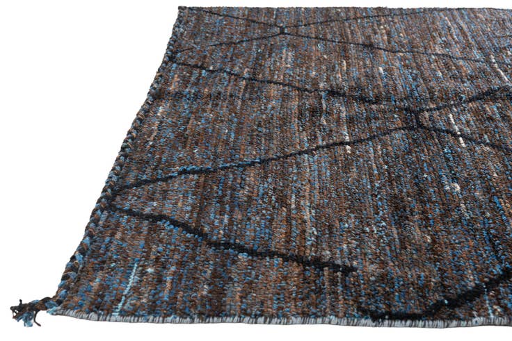 Detail image of 6' 1 x 9' 1 Hand Knotted Moroccan Wool Rug