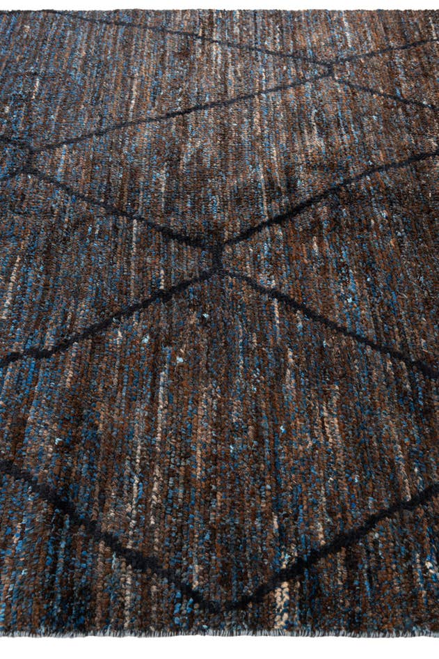 Detail image of 6' 1 x 9' 1 Hand Knotted Moroccan Wool Rug