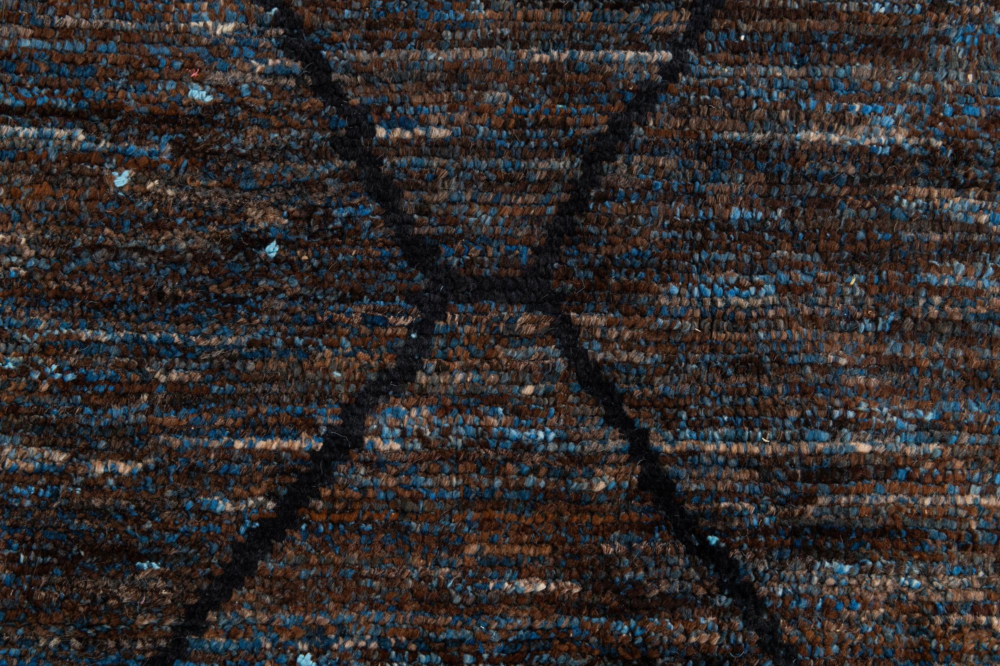 6' 1 x 9' 1 Hand Knotted Moroccan Wool Rug