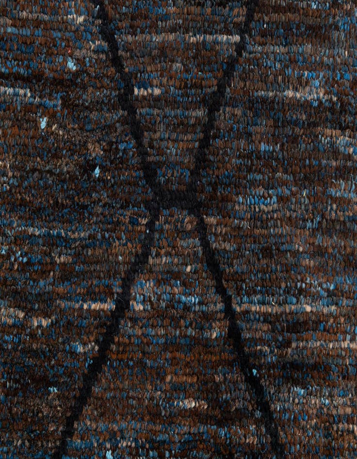 Detail image of 6' 1 x 9' 1  Hand Knotted Moroccan Wool Rug
