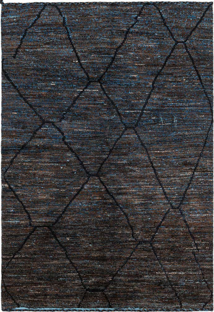6' 1 x 9' 1 Hand Knotted Moroccan Wool Rug
