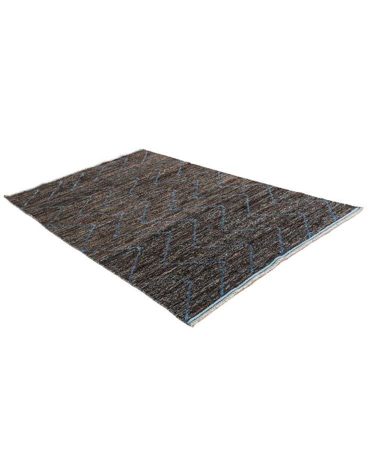 Detail image of 5' 1 x 8' 3  Hand Knotted Moroccan Wool Rug