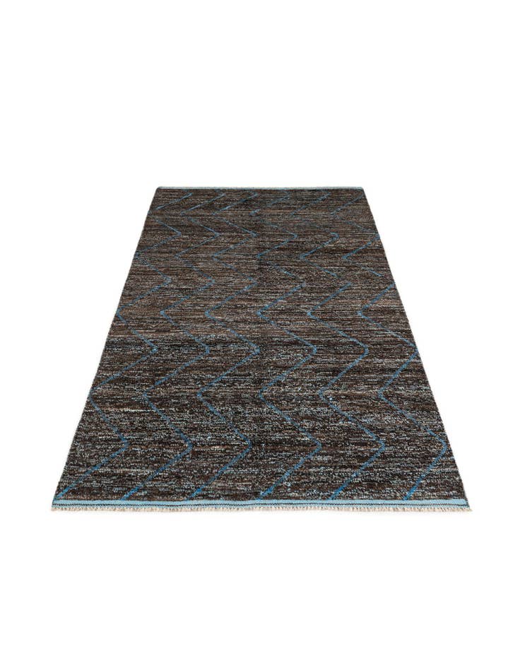 Detail image of 5' 1 x 8' 3  Hand Knotted Moroccan Wool Rug