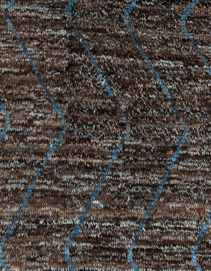 Detail image of 5' 1 x 8' 3  Hand Knotted Moroccan Wool Rug