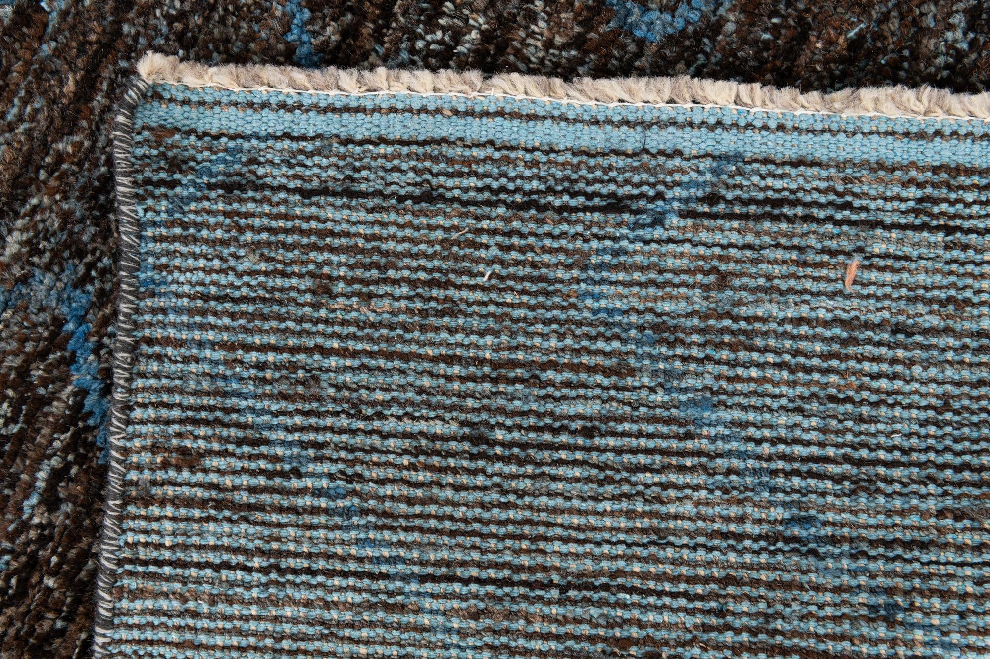 5' 1 x 8' 3 Hand Knotted Moroccan Wool Rug