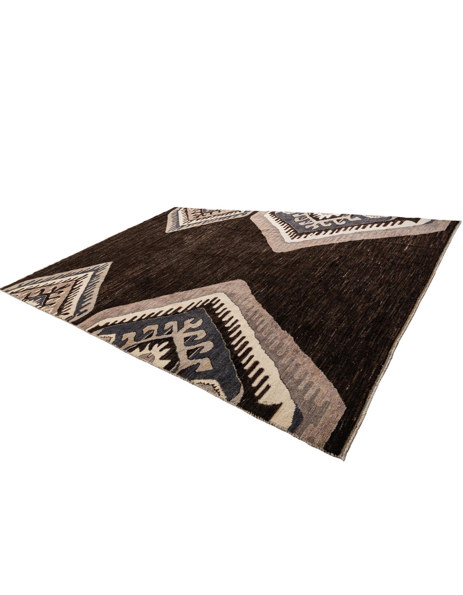 9' 10 x 13' 8 Hand Knotted Moroccan Wool Rug