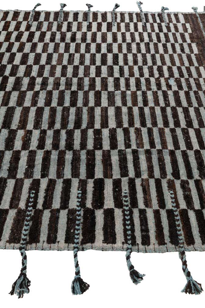 8' 1 x 10' 3 Hand Knotted Moroccan Wool Rug