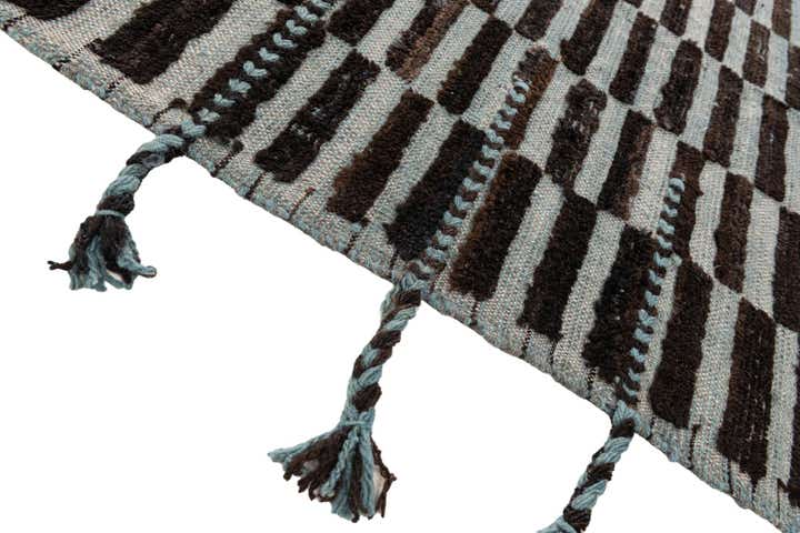 8' 1 x 10' 3 Hand Knotted Moroccan Wool Rug