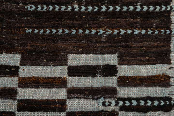 8' 1 x 10' 3 Hand Knotted Moroccan Wool Rug