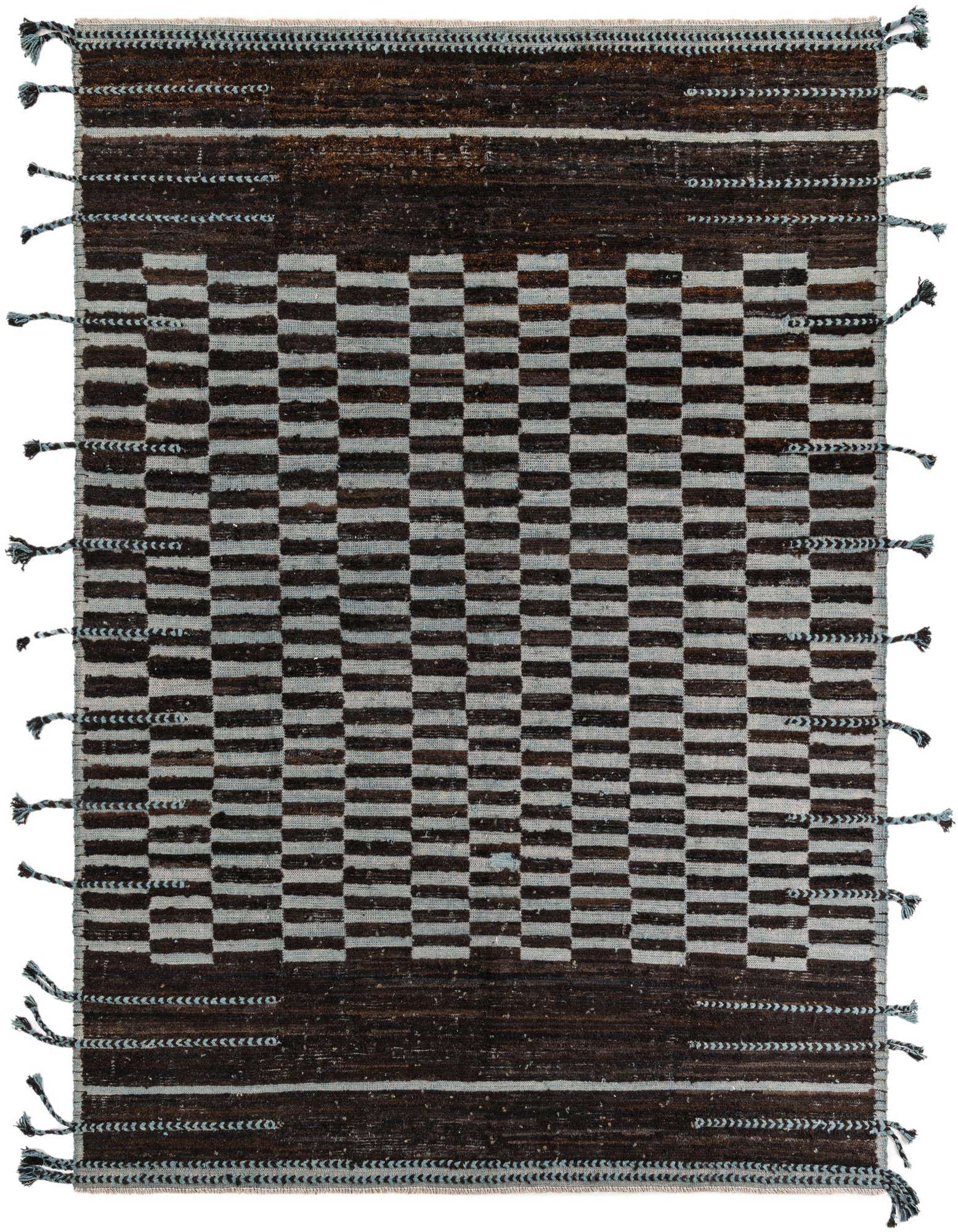 8' 1 x 10' 3 Hand Knotted Moroccan Wool Rug