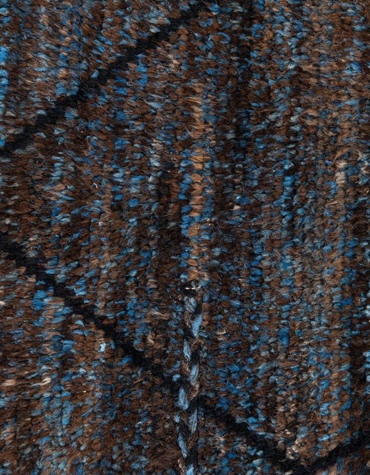 Detail image of 7' 7 x 10'  Hand Knotted Moroccan Wool Rug