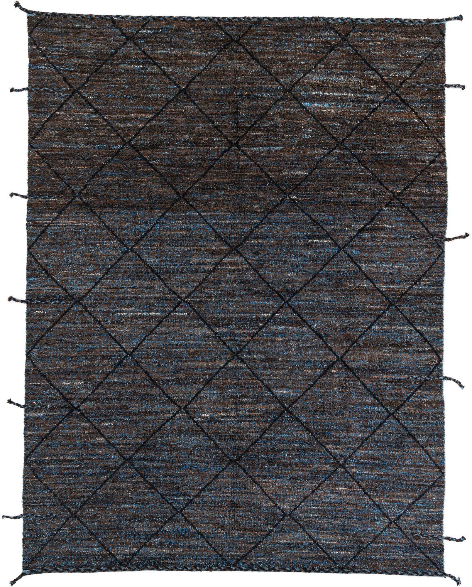 7' 7 x 10' Hand Knotted Moroccan Wool Rug