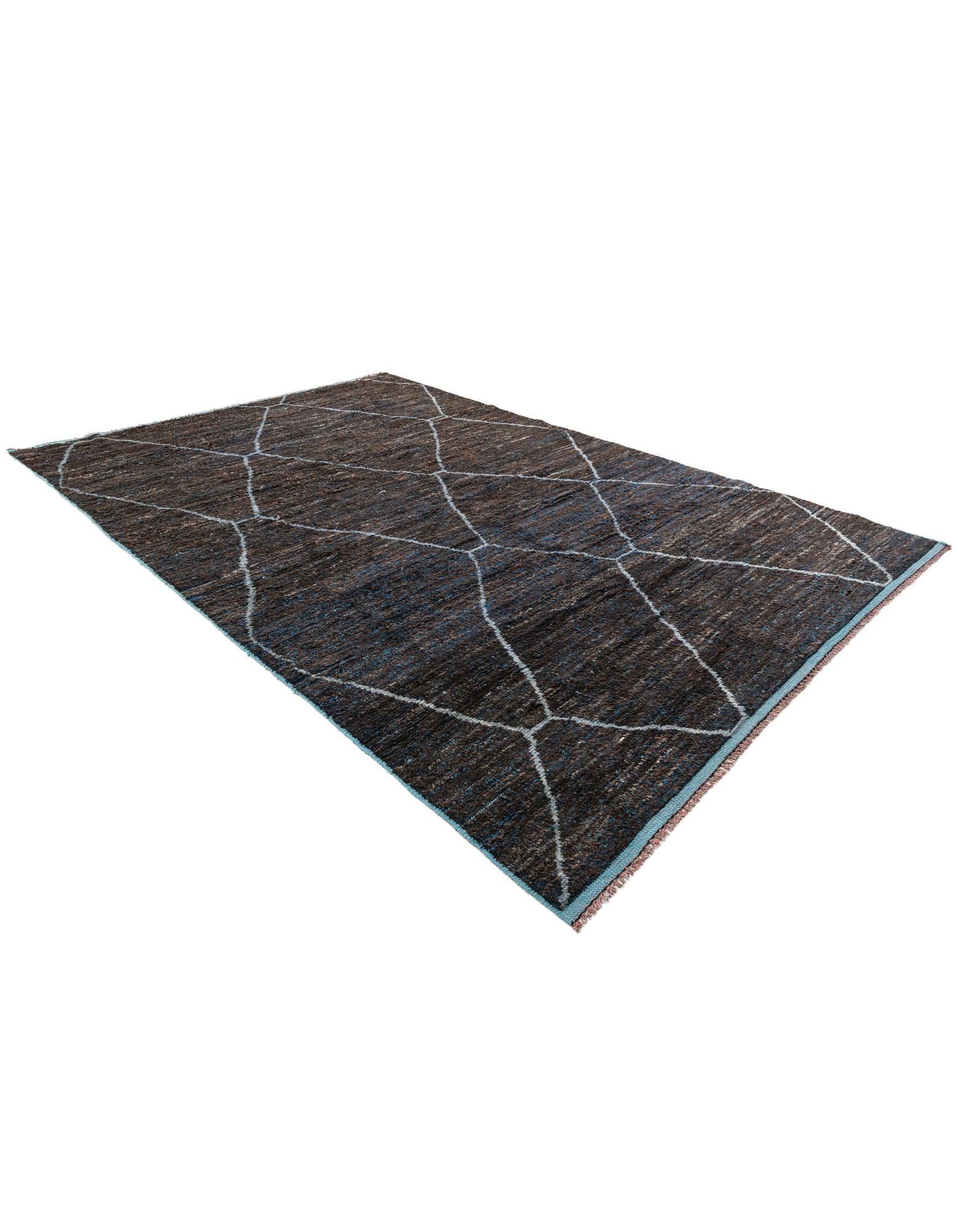 8' 8 x 13' 2 Hand Knotted Moroccan Wool Rug