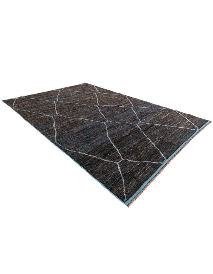 8' 8 x 13' 2 Hand Knotted Moroccan Wool Rug