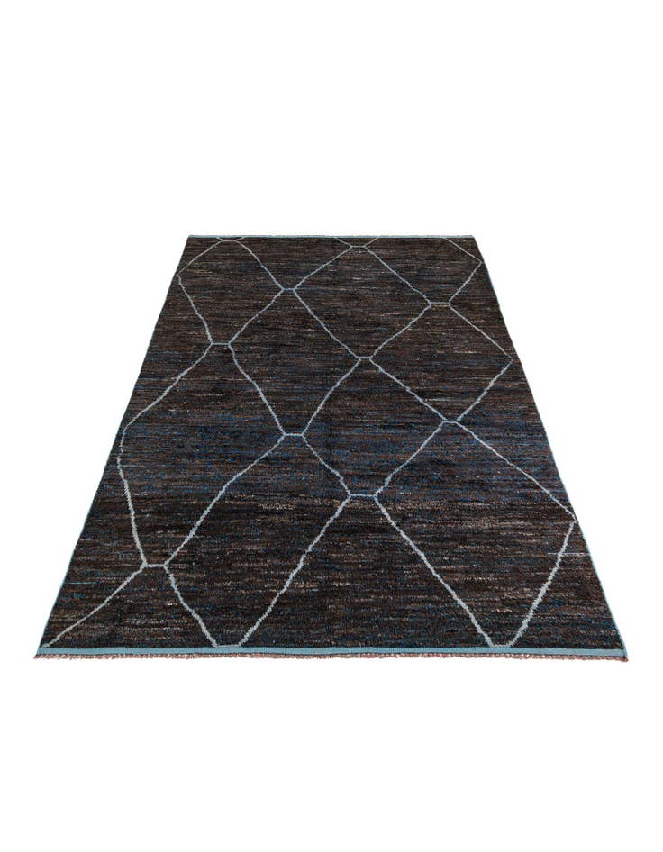 Detail image of 8' 8 x 13' 2 Hand Knotted Moroccan Wool Rug